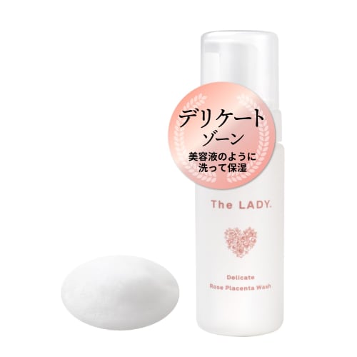 The LADY. Versailles Rose Fermented Soap, Delicate Zone, Rose Placenta Wash, Moisturizing, Deodorizing, Darkening, 150g, Made in Japan