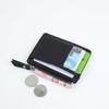 Zipper Women's Card Holder - Compact Multi-Card Slot Lychee Pattern Coin Purse, Ultra-Thin Wallet Korean Style.