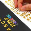 Gold & Silver Hot Stamping Letter & Number Stickers for DIY Photo Albums, Journals, and Diaries - 6 Styles Available