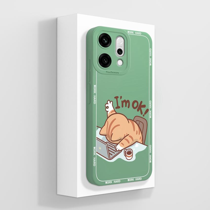 Case For Oppo Reno14 13 12 11 10 2 Pro 2Z 13F Phone Cover Cute Astronaut Pattern Soft Slim Liquid Silicone Dustproof Protective Shell For Oppo Housing