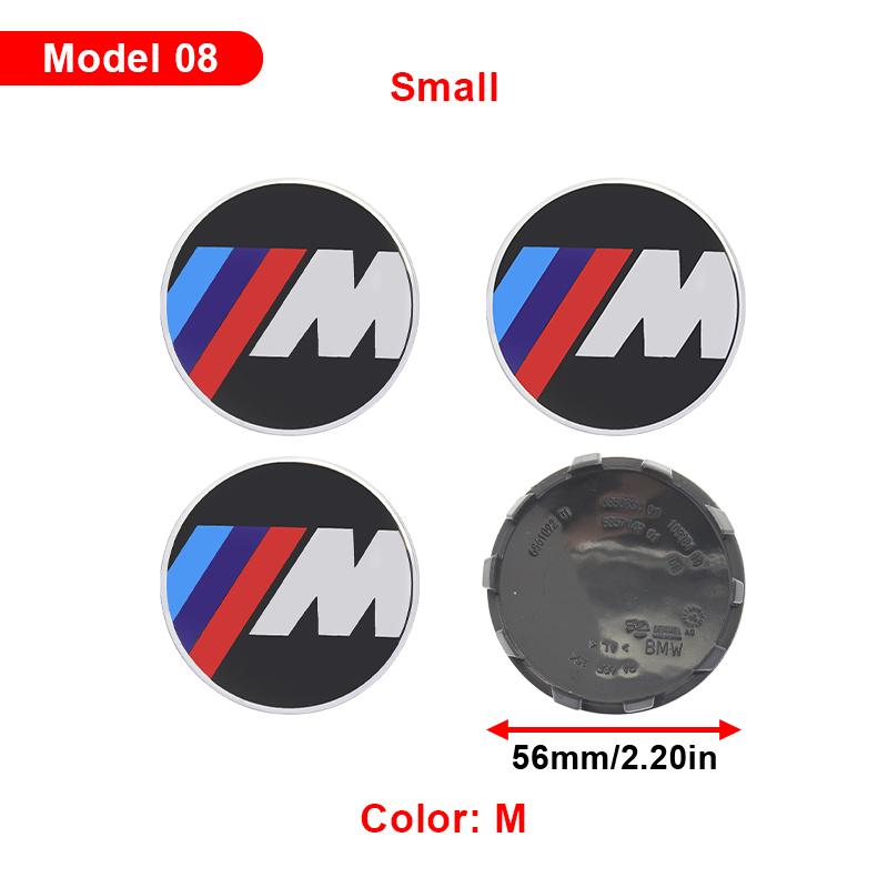 4Pcs 56mm 68mm Car Hub Cap Wheel Center Cap Emblem Badge Accessories For BMW G08 F15 F16 G20 E34 F94 F95 G30 G11 E46 F30 F40 F10