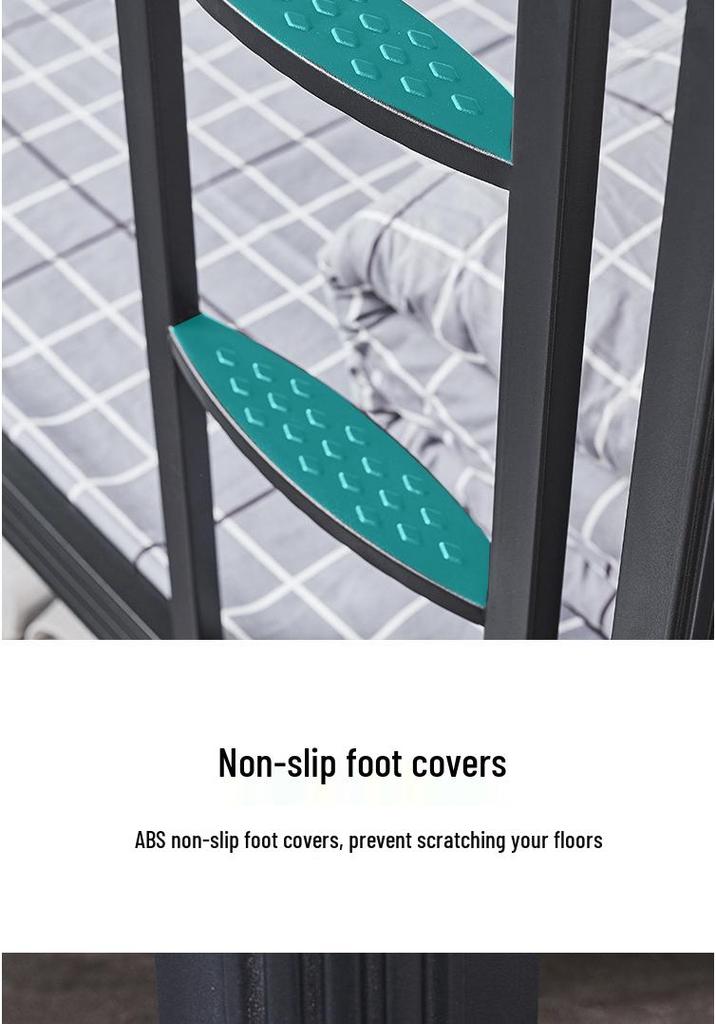 Steel Frame Double-Decker Bunk Bed for Dorms and Apartments