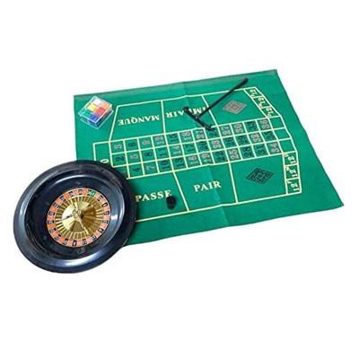 XIAXIN Authentic Roulette Set, 60x45cm Felt Mat, 60 Chips, and Rake, Perfect for Casino Parties, Includes Play Mat, Chips, and Rake, ZA-413