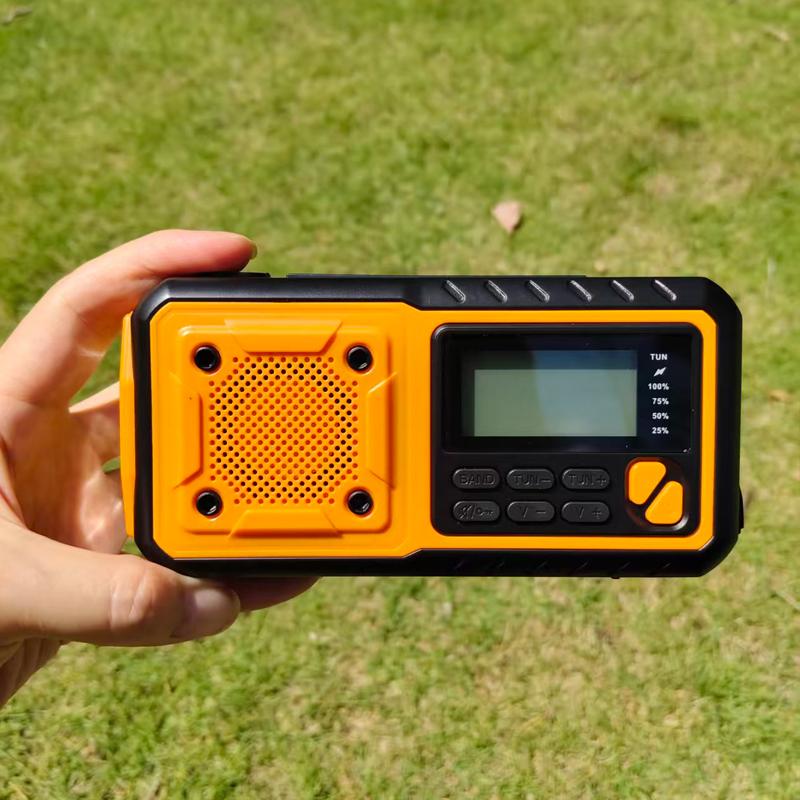 

Уличное портативное радио с солнечной зарядкой AM/FM/SW приемник беспроводное цифровое многодиапазонное коротковолновое радио с фонариком оранжевый