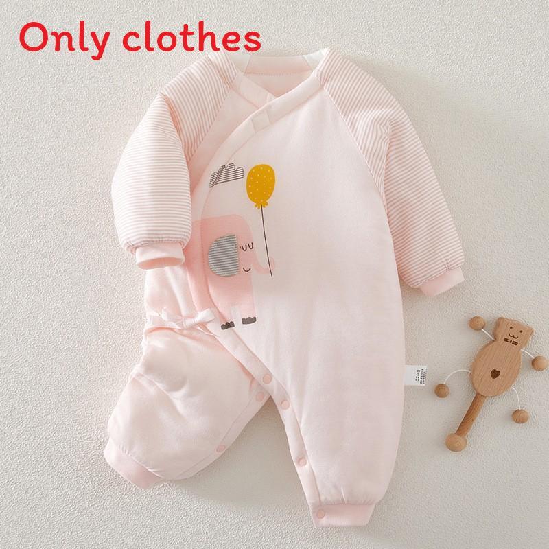 Baby Boy Girl Winter Thick Cotton Hanbok With Slipon Closure For Newborns