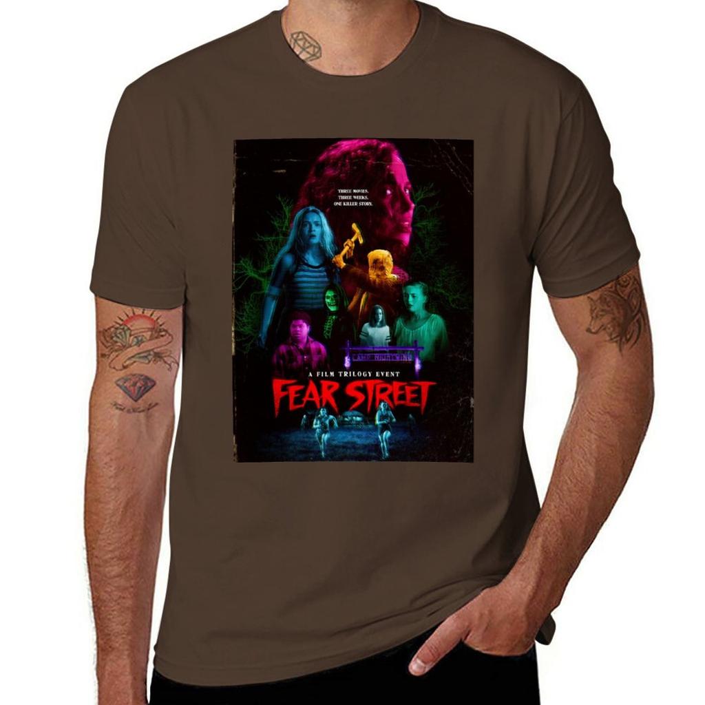 Fear street TShirt plain Short sleeve tee oversizeds men clothings