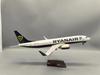 737-8 B737 Model Airplane Ryanair Ireland Airlines with Landing Gear Wheels Lights Resin 47CM Aircraft Model Collectible