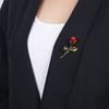 Vintage Style Rose Brooch Pin Handmade Art Flower Lapel Pin Suitable for Suit Jackets Coats Sweaters and Accessories Decoration