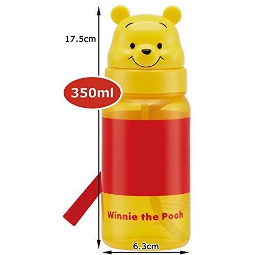 Skater Die-cut Straw Water Bottle Winnie the Pooh Disney 350ml PBS3STD
