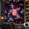 Wall Hanging Tapestry England Football Print Cloth for Living Room Bedroom Home Decor