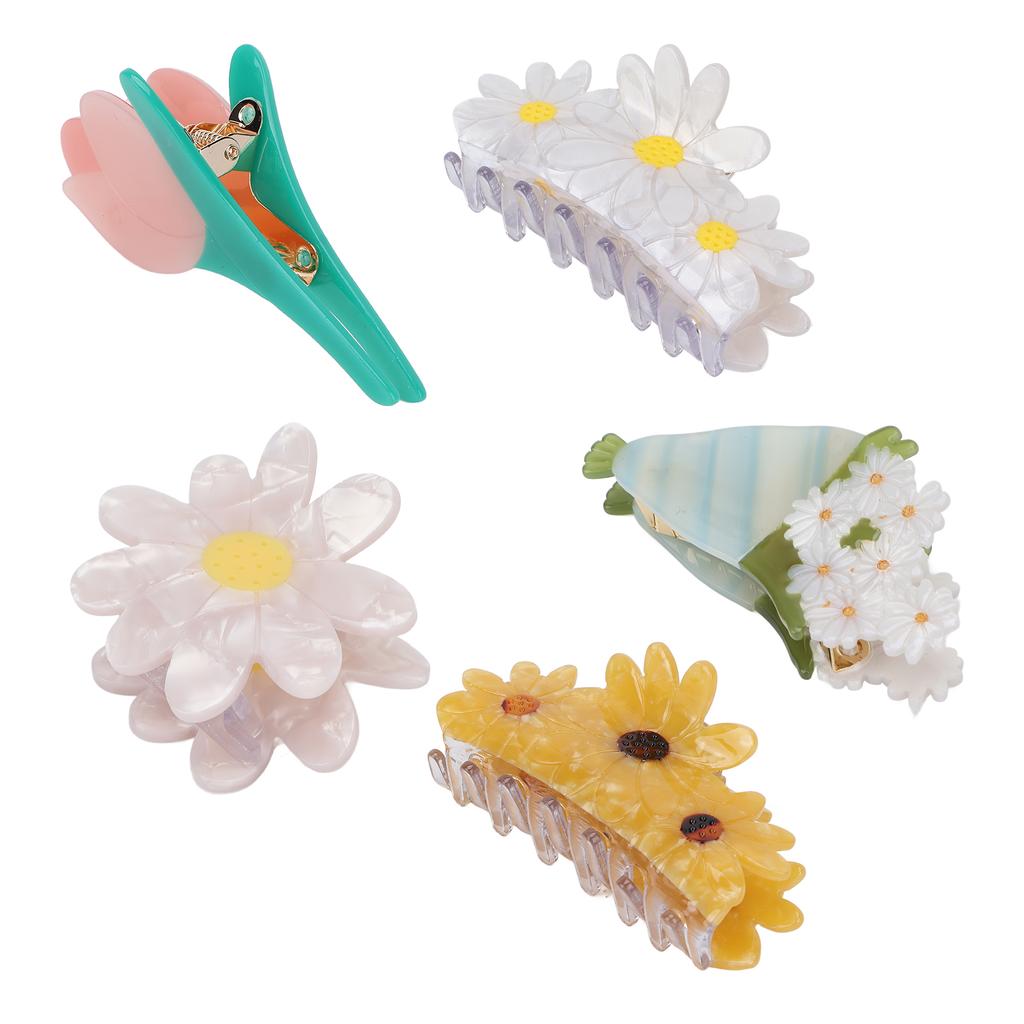 Hair Claw Clips Elegant Flower Shape Fashionable Hair Clip Styling Tool Accessories for Women
