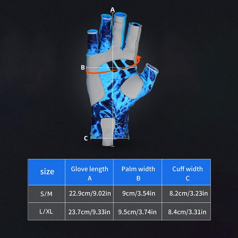 Half Finger Fishing Gloves Anti-Sting Workout Gloves Wear-Resistant Anti-Cutting Breathable Non-Slip Outdoor Fishing Accessories