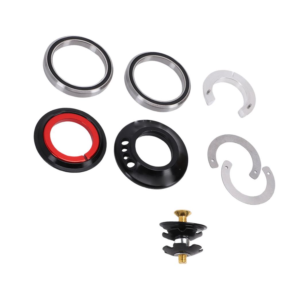   Cable Routing Headset for IS52 Standard Frames, Integrated Design for 28.6mm Upper, 40mm Lower with Nut 6.5mm and CNC Machined Aluminum Alloy Materi