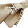 [Bowties.jp] Layered Bow Tie, Easy-to-Wear Type, Available in 10 Colors: Black, Gray, Green, Blue, Light Blue, Beige, Wine Red, Orange, White (Beige)