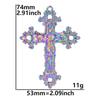 2Pcs Skullsteampunk Charm Rainbow Filigree Hearts Charms For Jewelry Making Bulk Diy Flowers Pendant Turtle Animal Accessories