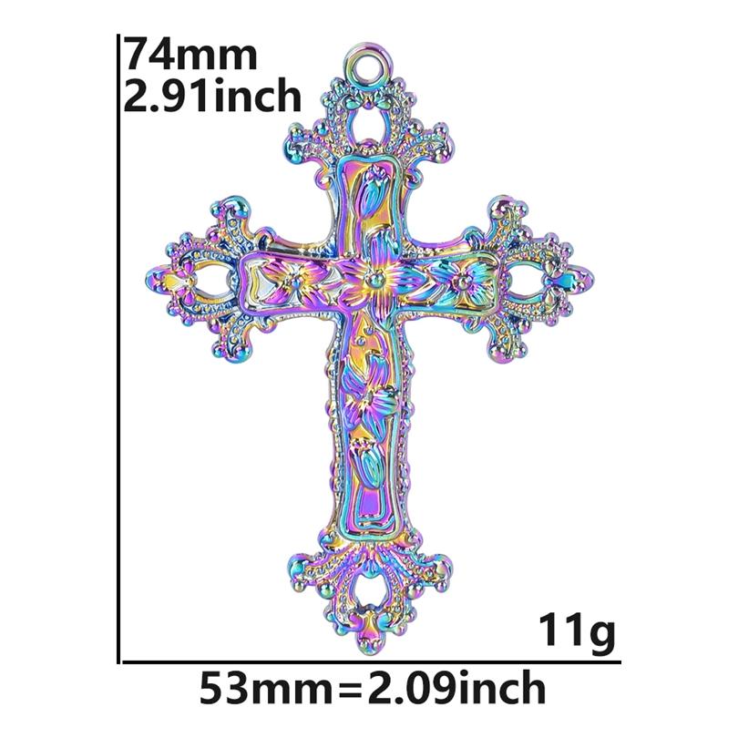 2Pcs Skullsteampunk Charm Rainbow Filigree Hearts Charms For Jewelry Making Bulk Diy Flowers Pendant Turtle Animal Accessories