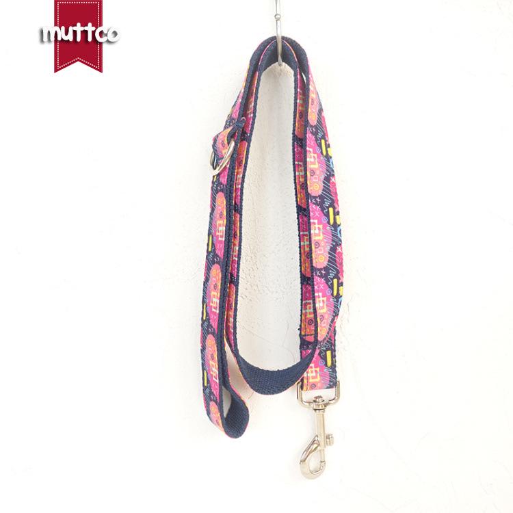 MUTTCO Fabric Dog Leash with Alloy Buckle UDL-062 Extra Small