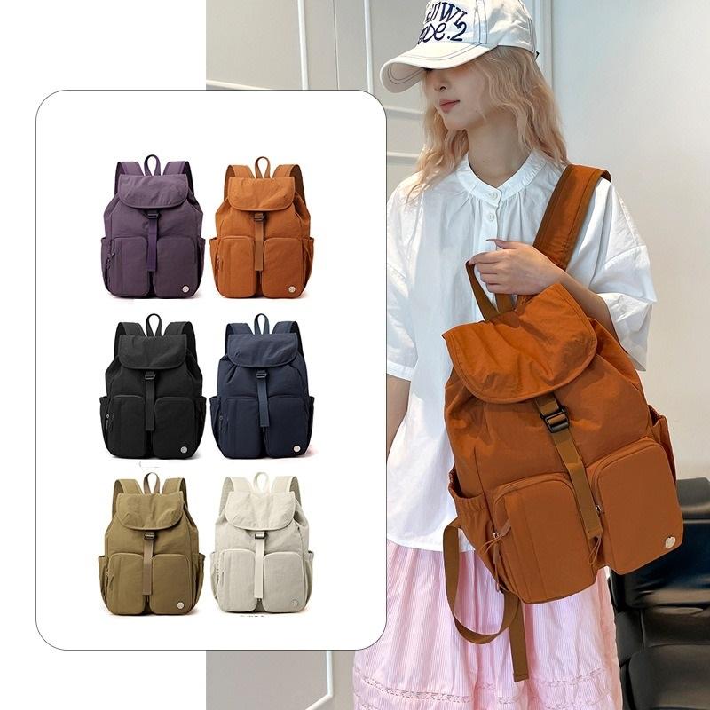 Waterproof Nylon Lightweight Multi-pocket Backpack for Women MR9903