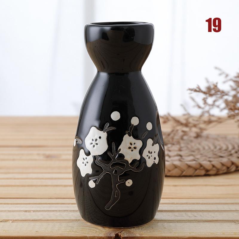 Maneki Neko Japonez Ceramic Retro Sticlă de Sake 150ml Tokkuri Pisică Norocoasă Gheișă Sakura Lichior Distribuitor de Sake Pahare Sticlă de Vin