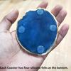 Agate Natura lCoasters, Bar Coasters for Beer, Coffee, Tea, Set of 4 Coasters, Ideal Tabletop Accessories