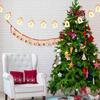 1-10PCS 1.5M Christmas Wooden House LED Light String Love Wooden House Elk Atmosphere Pentagram Christmas Tree Decorative Light