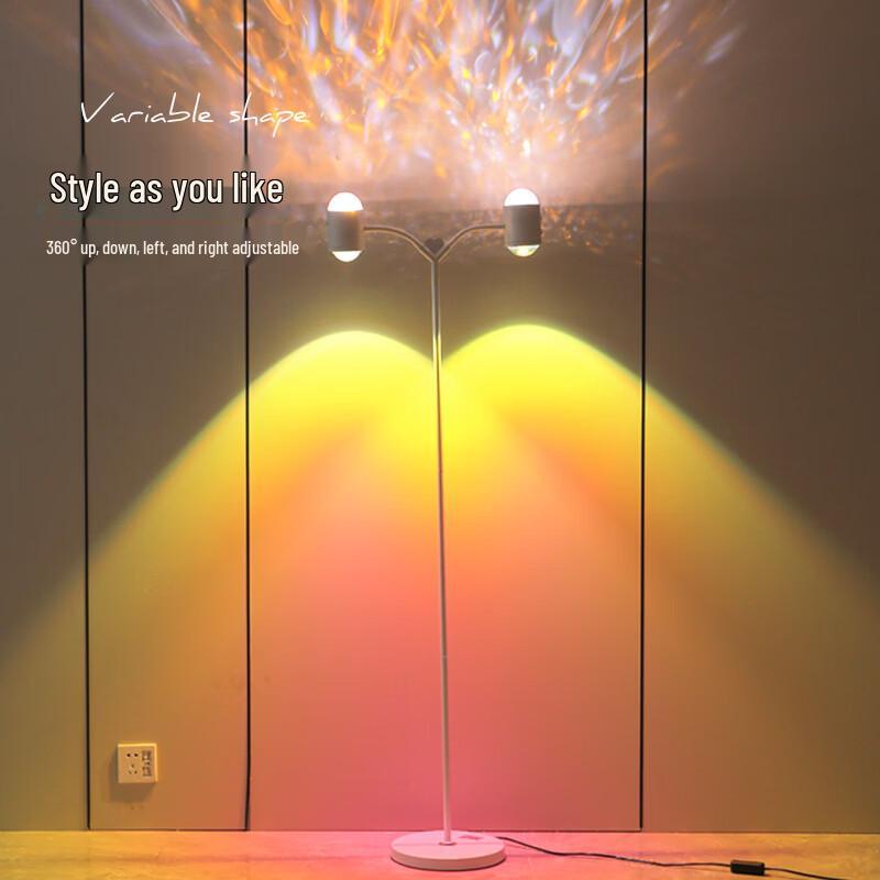 Oeny Západ Slunce Vodní Vlny Stojací Lampa