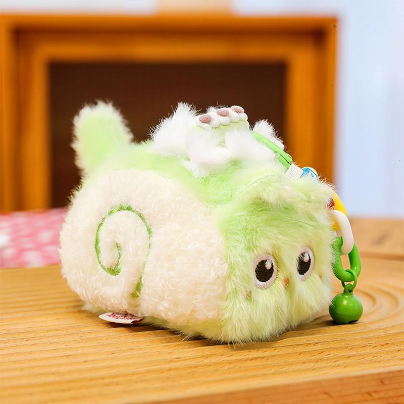 Cat Tea Plush Keychain With Soft Pp Cotton Filling For Girls And Kids
