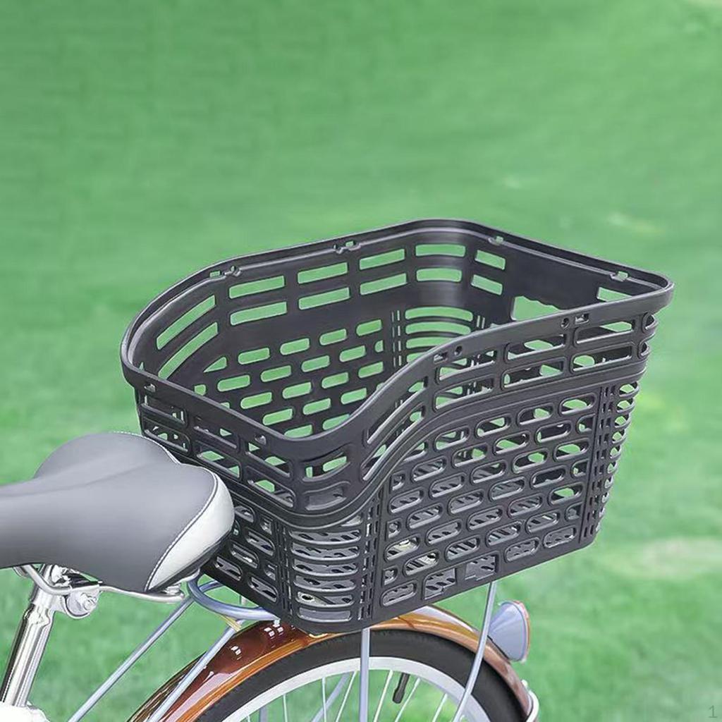 Rear Bike Basket Bicycle 32 Cmx40 Cmx24 cm Trendy Biking Rack Cargo for Riding