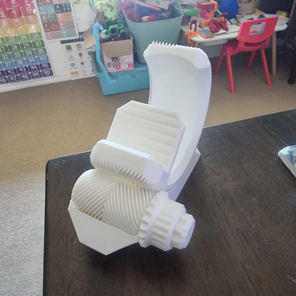 

1PC 3D Printed Herringbone Gear Phone Stand Desktop Gear Phone Stand Home Living Room Decoration Suitable for Gifts to Friends, Family whiteC