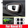 For Haval H3 2024 2025 Car Window Lift Switch Button Wood grain Panel Parts Trim Handle cover Door Armrest Panel Interior Access