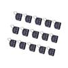 15Pcs Float Rest Fishing Sinker Slip Clip Hook Clear Snap Fishing Weight Slide for Braid Fishing Line Easy to Use