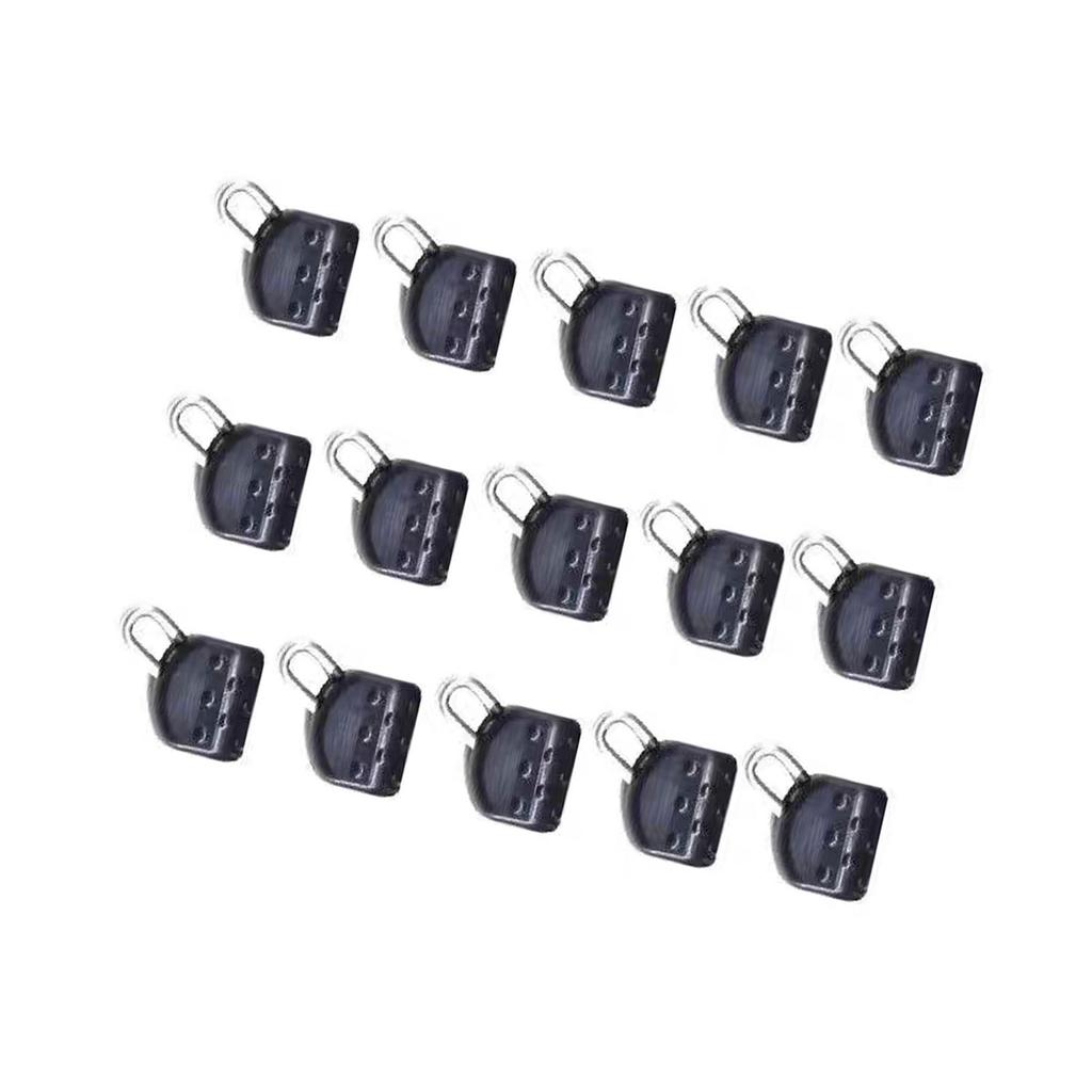 15Pcs Float Rest Fishing Sinker Slip Clip Hook Clear Snap Fishing Weight Slide for Braid Fishing Line Easy to Use