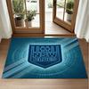 NSW Blues Design Crystal Velvet Rug Soft Decorative Mat for Bedroom Entrance