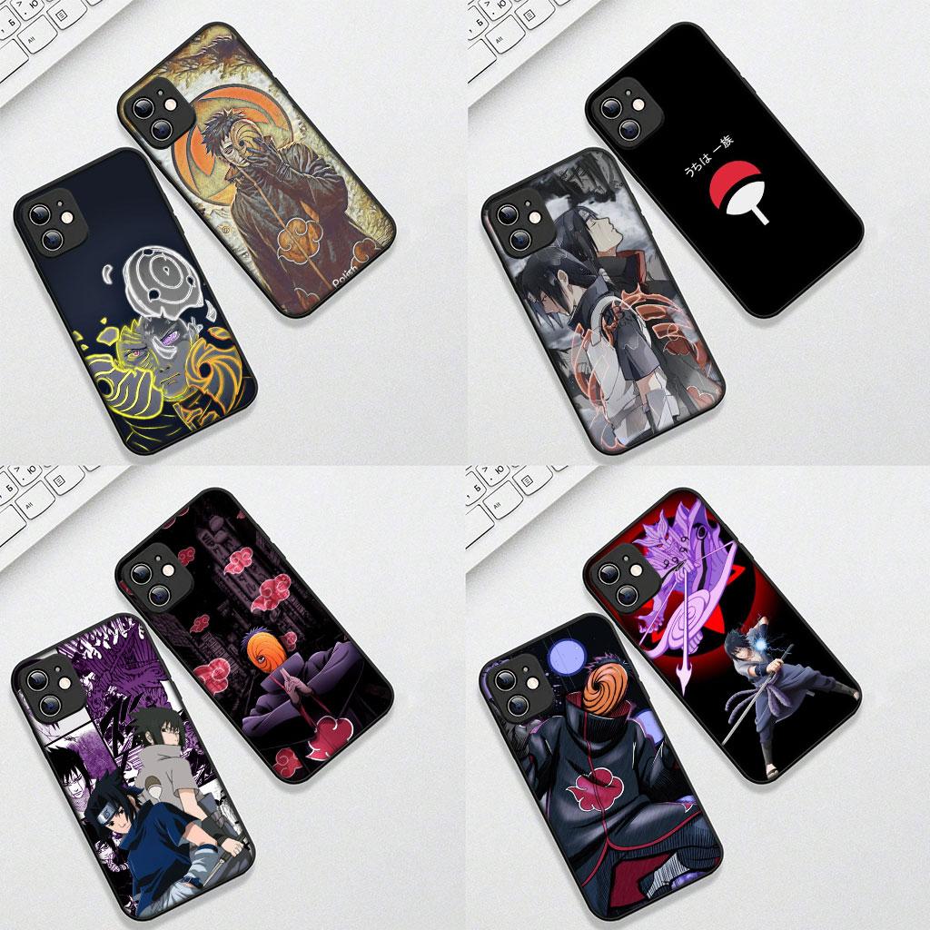 Cover for Apple iPhone 13 12 Mini XS 11 Pro Max 7 8 Plus XR SE 2022 2020 SE3 Phone Case Tobi Itachi Narutos Sasuke Uchiha Obito