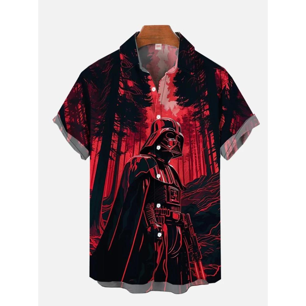 

Рубашки Гавайи Мужские рубашки Звездные войны Мужская женская одежда Футболки Топы Футболки для мальчиков и девочек Футболка с коротким рукавом с принтом Уокера L