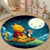 Süßer Winnie Puuh Tigger Runder Teppich Schlafzimmer Wohnzimmer Matte Kinderzimmer Badesitzmatte Teppich Heimdekoration Maschinenwaschbar Geschenke