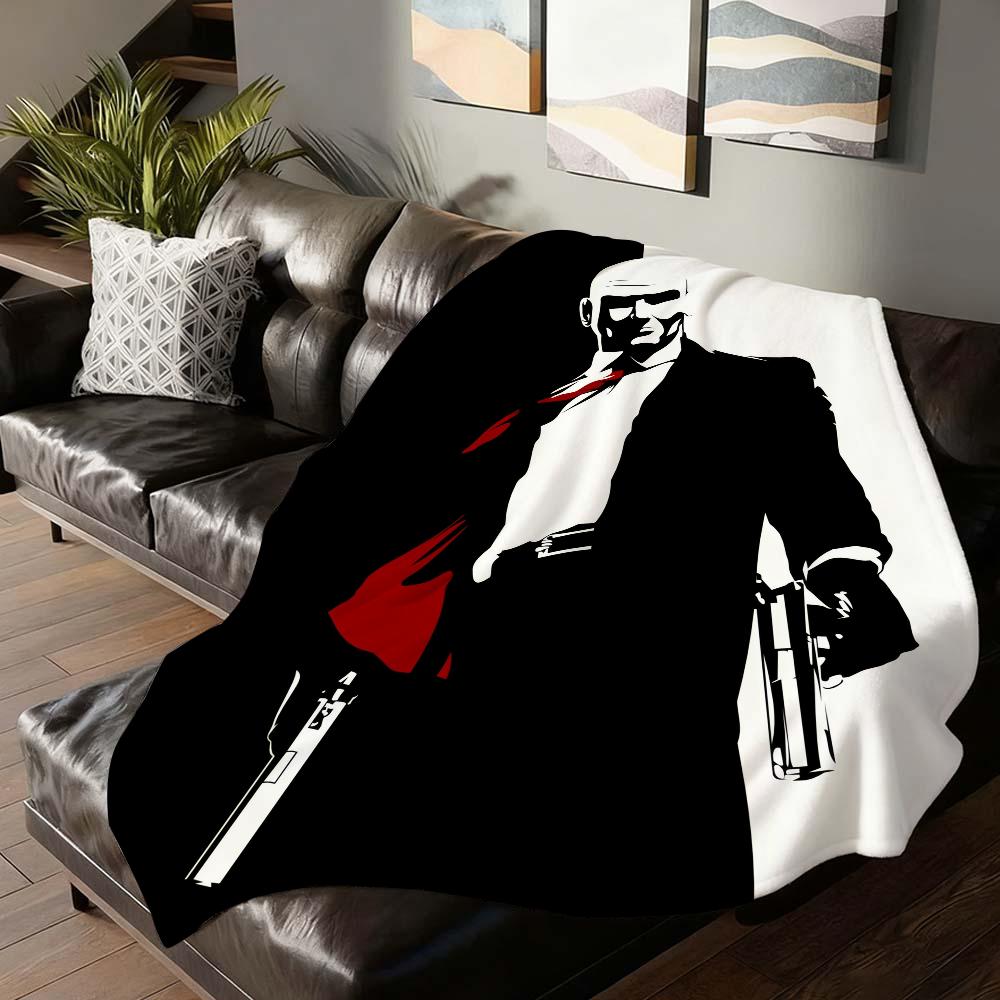 Movie H-Hitman Agent 47 Blanket Soft and Skin Friendly For Couch Bed Napping Bedspread All Seasons Comforter 75cmx90cm
