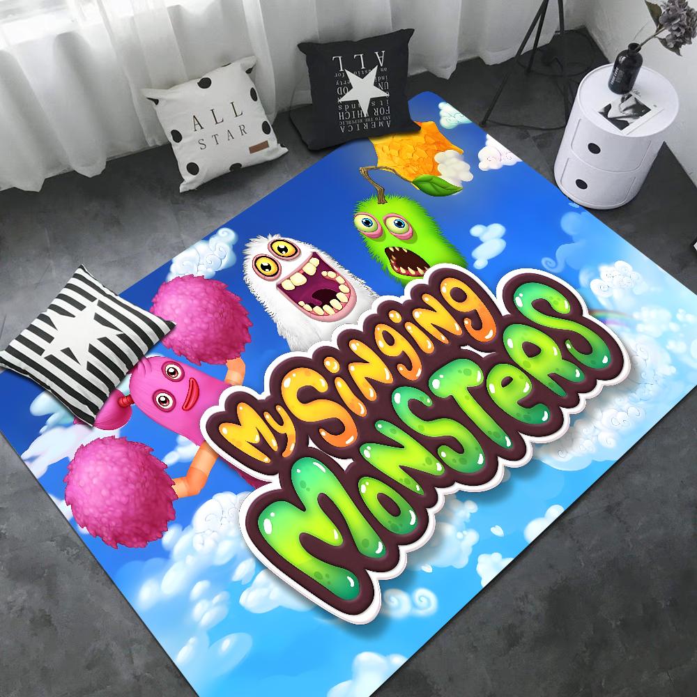 3D My Singing Monsters Kitchen Mat Washable Non-Slip Living Room Sofa Chairs Area Mat Kitchen Modern Home Decor