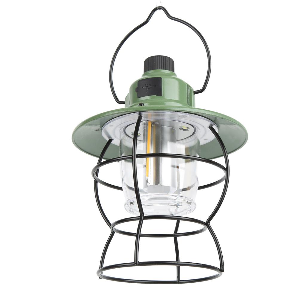 LED Camping Light Retro Style Rechargeable 3 Stepless Dimming Modes 20220LM Portable Camping