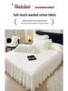 Lace Princess Floor-Length Bed Sheet with Ruffled Hem