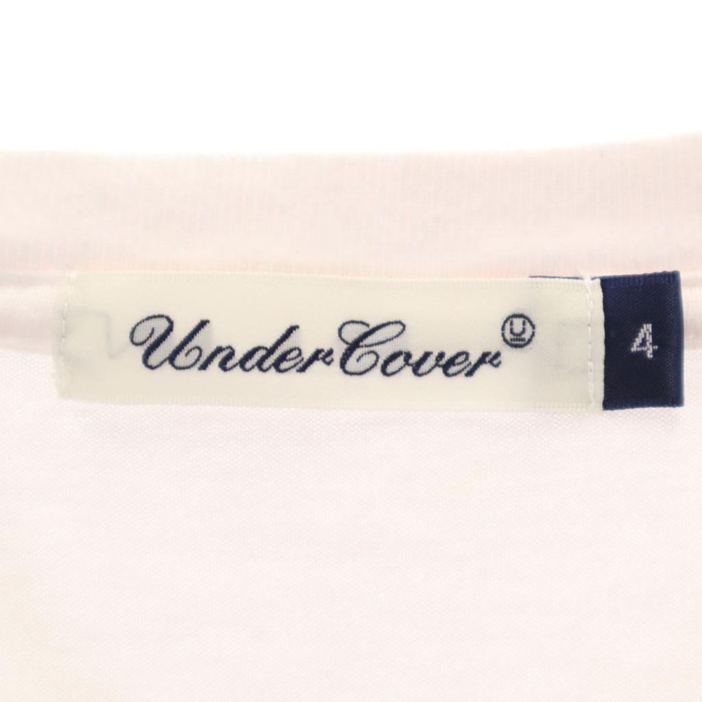 Undercover Wyprodukowano w Japonii Nico Koszulka z krótkim rękawem z nadrukiem 4 biała Męska Używana