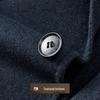 Men's Alpaca Wool Blend Single-Breasted Mid-Length Coat