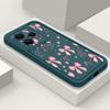 Pink Bowknots Floral Pattern Case For Xiaomi 14T 13T 11T Pro Funda Redmi Note 14 13 Pro 5G 4G 12 11 Shockproof Bumper Silicone Cover