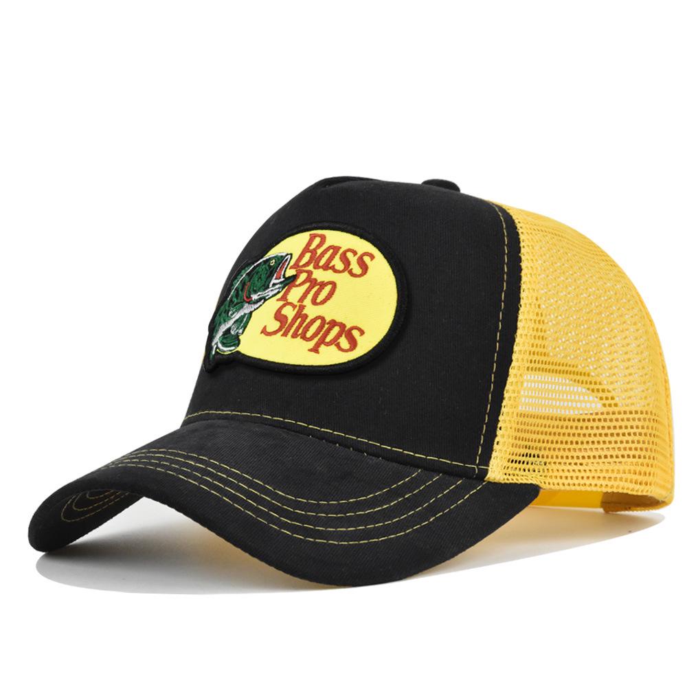 Cappellino a Rete con Visiera Curva e Ricamo a Punto Croce - Cappello da Sole Estivo