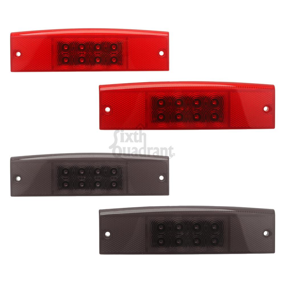 1 Pair UTV ATV Rear Brake Lamp LED Tail Light Smoke For Polaris Ranger 400 500 570 800 EFI Midsize Accessories Replace #2411450