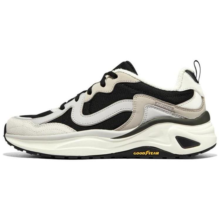 (WMNS) Skechers D LITES Wave White Black Women s 896175-BKGY EU 35.5