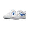 Nike Court Borough Low 2 PS Comfortable Anti Kick Cushioning Low Top Kids' Skateboarding Shoes White Blue Kids' BQ5451-123