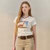 MAXZA VinTage Mood Graphic LeTTering T shirT zf06qT010na