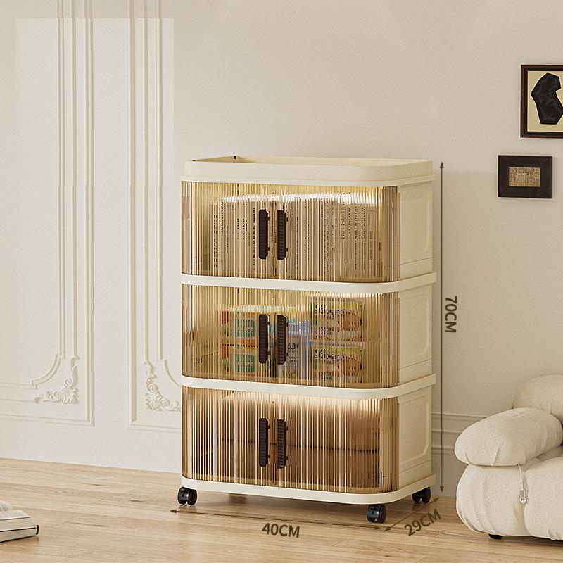 Folding Storage Cabinet Storage Box Multi-layer Wardrobe Multi-layer Clothes Storage Cabinet Foldable Transparent Storage Cabinet