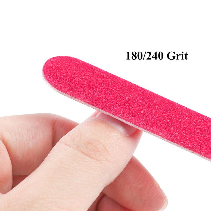 10Pcs Set Nail File Buffer Finger Toe Manicure Pedicure Polishing Sanding Beauty